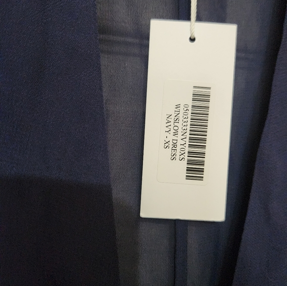 Reformation Winslow Dress Navy Size XS NWT - Picture 7 of 11